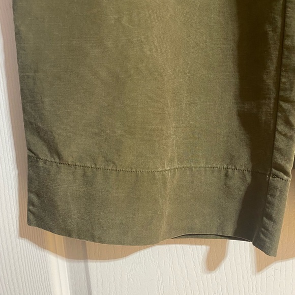 Aritzia Babaton Paperbag Wide Leg Princess Pants Lyocell Olive Green Size Small - Picture 4 of 9